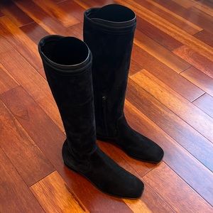 New Aquatalia Black Suede Boots, size 7.5